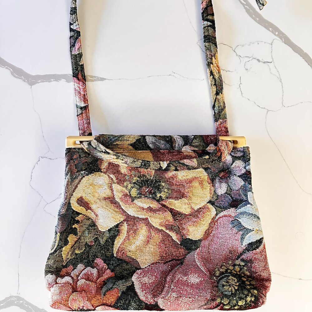 Vintage Tapestry Jaquard Tote Bag by Tobby Weston